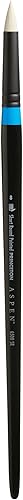 Princeton Artist Brush Co. Aspen Series 6500  Mango largo corto puntiagudo redondo tamaño 8  Pincel redondo sintético único redondo para pintura al