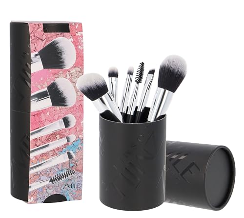 ZMILE Cosmetics Gift Box 'YOUR UTENSILO' Brushes - Brush Set 6 Pieces - Synthetic Hair - Vegan Cosmetic Brushes