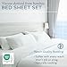 Hotel Sheets Direct 4 Piece Bed Sheet Set Queen Size, 100% Viscose Derived from Bamboo Sheets Set with 2 Pillowcases, Cooling & Breathable Luxury Bedding, Moisture-Wicking & Silky Soft, Dark Gray