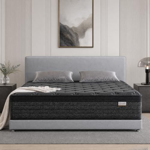 Surneli 12 Inch Full Size Mattress, Hybrid Full Mattress in a Box