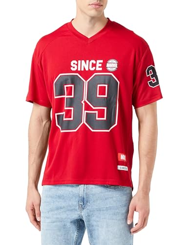 Marvel Memarcots253 T-Shirt Homme anti deformation en coton respirant