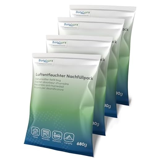 BonAura® Luftentfeuchter Granulat - 4 x 680g