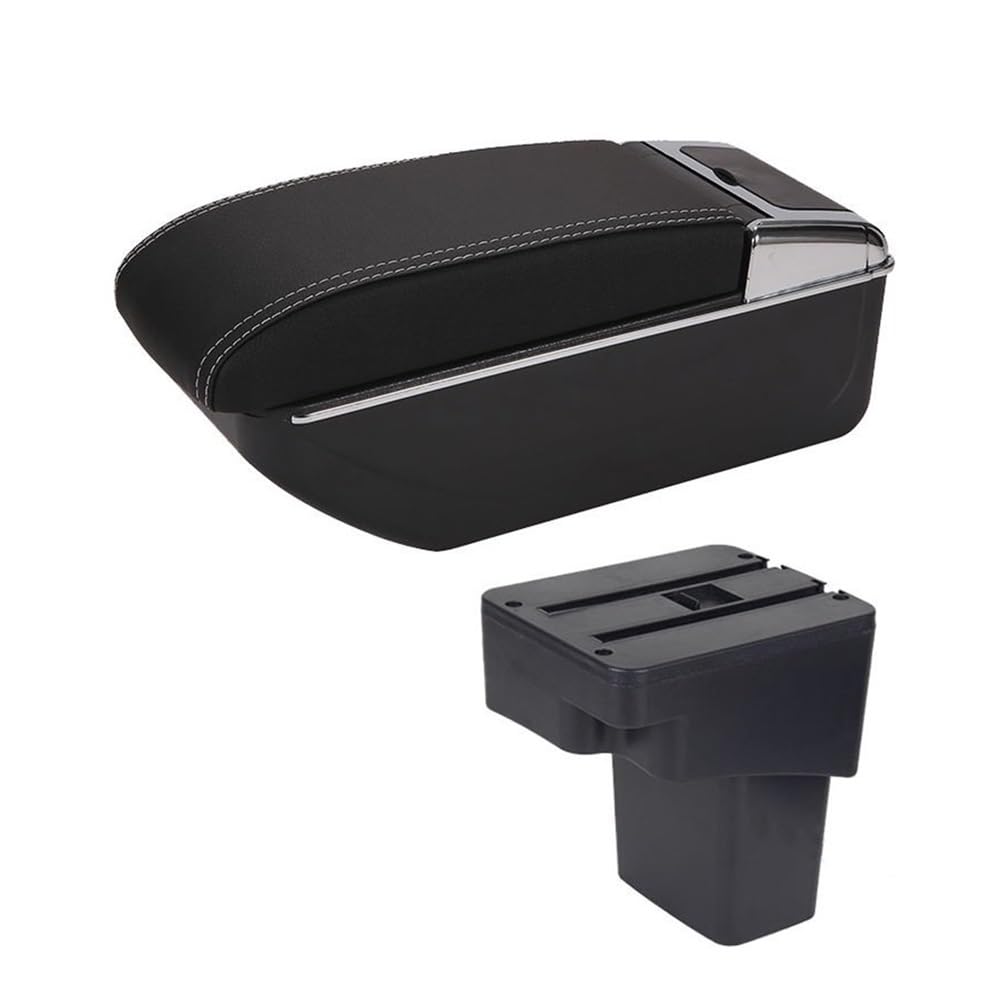 Aierdeyp D3 Black White Nousb Car Armrest Box For Hyundai For Accent For Solaris 2013-2016