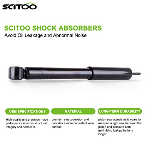 Scitoo Rear Shocks Set Of 2 For Tracker, Shocks And Struts Fits 98 99 00 01 02 03 04 For Chevy Tracker,99-05 For Suzuki Grand Vitara,99 00 01 02 03 04 For Suzuki Vitara,96 97 98 For Suzuki X-90 #TOP1
