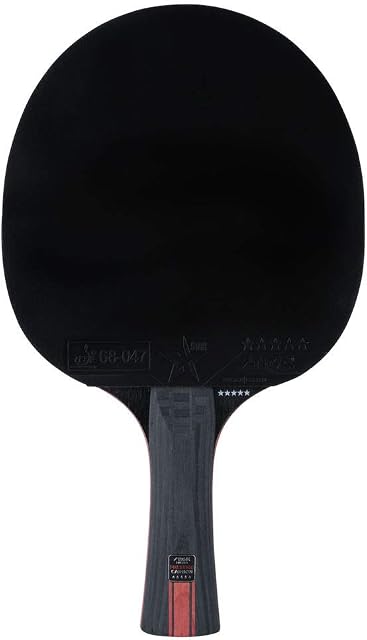 STIGA Prestige Carbon 5-Star Table Tennis Bat, Black/Red