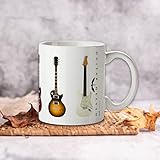 Pyramid America - Guitar Heaven Coffee Mug - 11 oz. Mug - Unique Ceramic Cup for Coffee, Cocoa & Tea Drinkers - Chip Resistant & Printed Both Sides