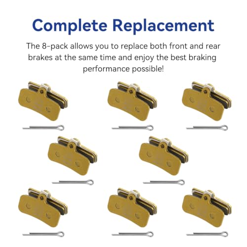 Image of 8 Pcs Brake Pads Front Rear for Surron Light Bee X Electric Bike | Brake Pad for Sur-ron L1E LBX S Talaria Sting MX3 MX4 XXX Segway x160 x260 Dirt E-bike Ebike Sur-Ron Brakes Parts