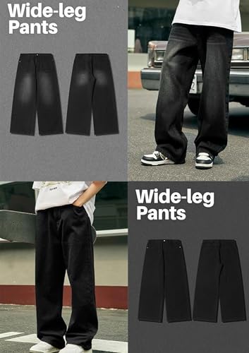 Men's Baggy Jeans Y2k Hip Hop Skater Jeans Vintage Dance Skateboard Pants Loose Fit Denim Jeans4