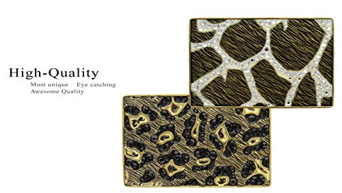 Belts Ha0708 Leopard Pattern Rhinestone Belt Buckle Fits 1-1/2" thumb #4