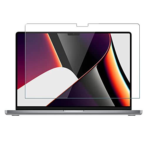 For 2021 Macbook Pro 14インチ ガラスフィルム Apple Macbook Pro 14 (2021年10月発売) 液晶保護強化ガラスフィルム 【ELMK】日本製素材旭硝子製・高硬度9H ・高透過率・耐衝撃・防塵・飛散防止・指紋防止・