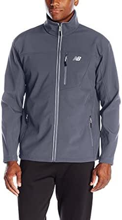 New Balance Men's Soft Shell Jacket Bonded to Fleece, Thunder Grey ...