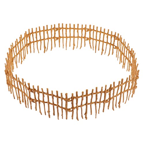 TOYANDONA 50Pcs Miniature Fée Jardin Clôture Bricolage Palissade en Plastique Mini Ornement DIY Artisanat Projet pour Dollhouse Bonsaï Terrarium Ornements 9Cm