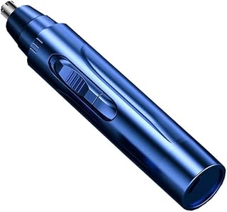 XMING Recortadora eléctrica de pelo de nariz para hombre, herramienta mágica de afeitado de nariz para mujer, limpieza y carga del cabello (color: azul)