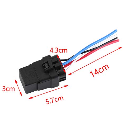 Esupport Car Truck Motor Heavy Duty 12V 40A Spst Relay Socket Plug 4Pin 4 Wire Waterproof Seal #TOP1