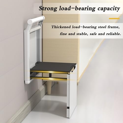 Taburete de ducha plegable para optimizar el espacio en baños pequeños 7
