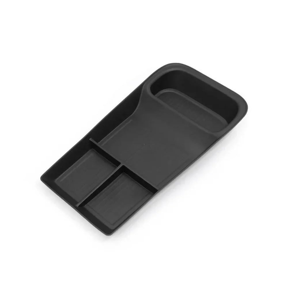 YHZRDMSK For Polestar 4 2023 2024 Car Central Storage Box Center Console Lower Layer Tray Organizer Accessories Tidying BLACK