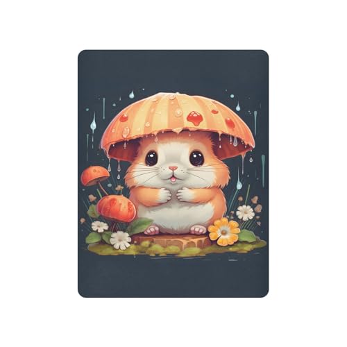 JIPONI Hamster Mushroom Soft Playard Sheet- Pack & Play Sheets Fitted, Breathable Mattress Cover for Standard Size Play Yard, 39’x27’x5’