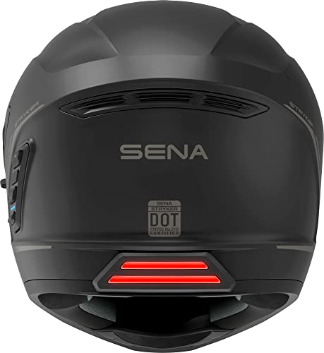 Sena Stryker Bluetooth Street Helmet-Matte Black-L #TOP1
