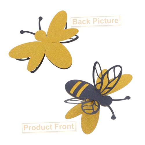 Set de vinilos adhesivos 3D de abejas para pared 12 piezas miniatura 3