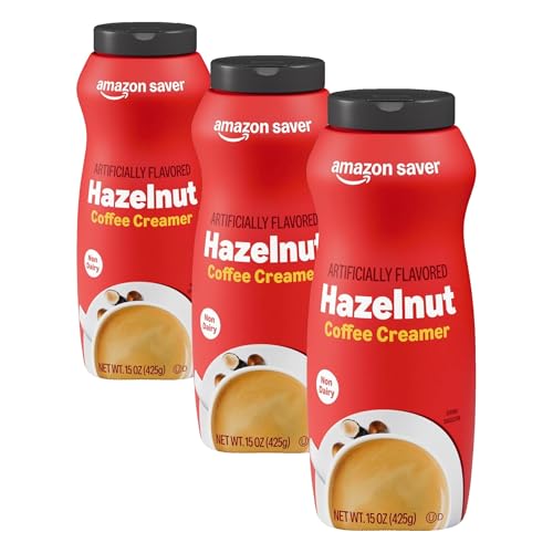 Amazon Saver, Hazelnut Powder Coffee Creamer, Non Dairy, 15 Oz