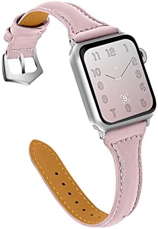 OULUCCI Compatible Apple Watch Band 38mm 40mm 41mm 42mm 44mm 45mm,Top Grain Leather Band Replacement Strap for iWatch Series 8 Series 7 Series 6, SE, Series 5, Series 4,Series 3,Series 2,Series 1