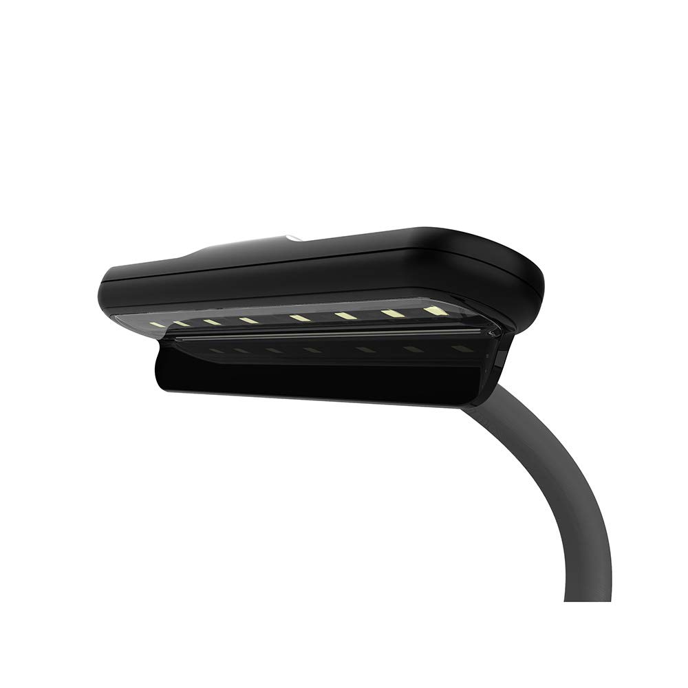 Mighty Bright Das Original BrightFlex wiederaufladbare Notenständerleuchte & Akkubank, Dual-Use-Orchester-Licht, Vielseitigkeit mit Auftritten & Reisen, 90 Lumen, optisches Objektiv, dimmbar, 3 Stufen