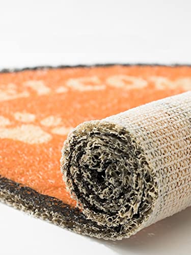 Mufhomse Cats Litter Mat 24X15In Cat Trapping Mat Water Proof Pvc Cute Feeding Mats Non-Slip Pets Placemat Easy Clean Washable Pet Accessories #TOP7