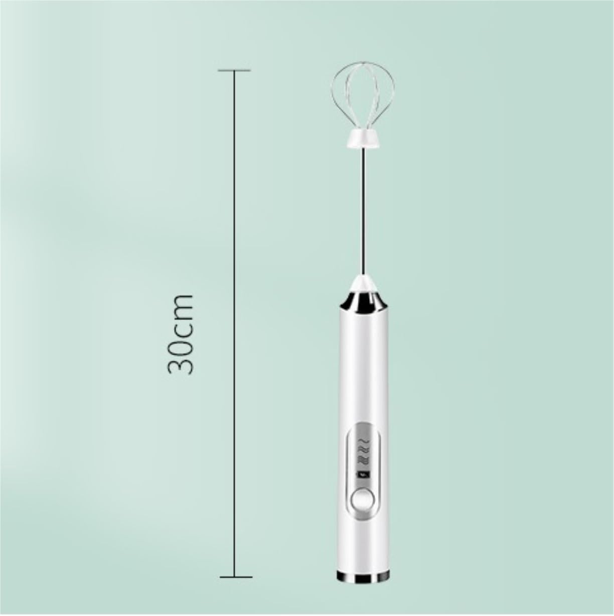 Frullino Montalatte per Macchiato Montalatte Elettrico caffè Frusta in Acciaio Inox Frusta da Cucina Frusta Portatile Frullino per Bevande Schiumatore Latte(Black)