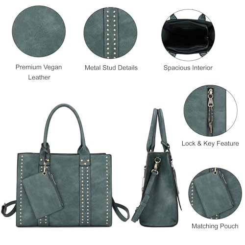 Image of JESSIE & JAMES Satchel Purses for Women Shoulder Bags Crossbody Top Handle Handbags with Adjustable Strap Card Pouch