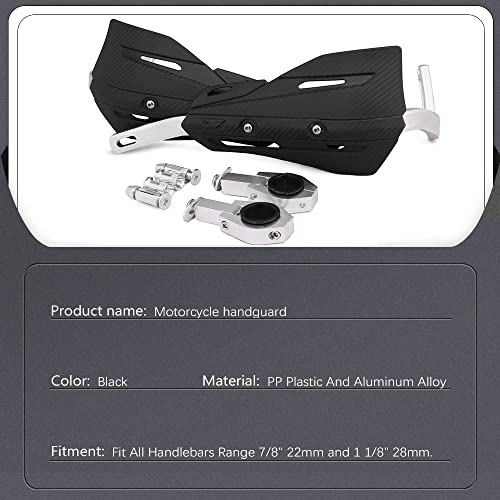 Motorcycle Handguards Universal Dirtbike Hand Guards Handguard For 7/8" 22Mm 1 1/8" 28Mm Handlebar For Sur-Ron Sur Ron Surron X S Light Bee Pit Bike Off Road Atv Motocross Supermoto Racing Black #TOP2