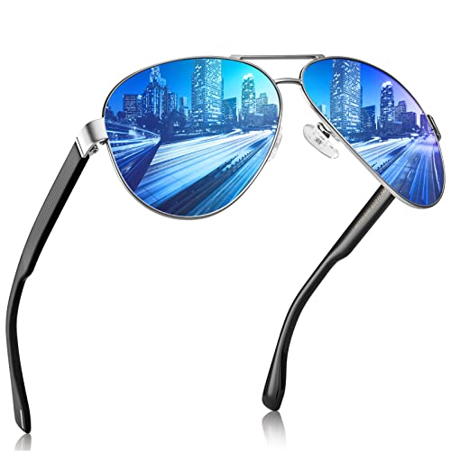 AVAWAY Herren Sonnenbrille, Polarisierte Pilotenbrille, Fliegerbrille Fahren Sommer genießen, UV400 Unisex Klassische Entworf AV710 Cover