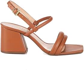 Sandália Feminina Jjojo Moda Otaviana Salto Médio 7 Cm