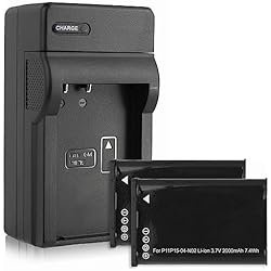 Cargador Gps Garmin Montana 650 2 Baterìas + Cargador (Coche/Corriente) para Garmin VIRB, VIRB Elite/Monterra/Montana 600, 650...