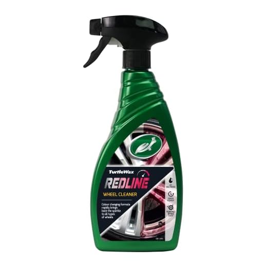 Turtle Wax FG7809 Spray Red Line, Ph Neutro, Foma Rápida y Segura, Sin ácidos, 500 ml, Limpia Llantas Redline, Ruedas