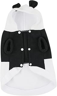 1個 パンダペット服 間抜けな犬のコスチューム ダックスフンド 犬のシャツハロウィン 衣服 ペット用猫衣装 秋冬の服 パンダ形の衣装 の形をした服 秋の衣装 白い