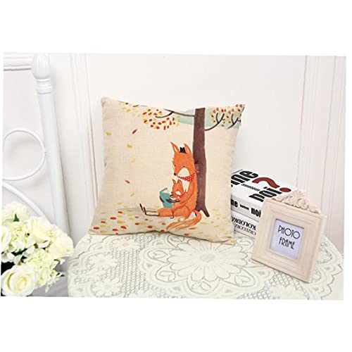 Fox Patroon Kussensloop Vierkante Kussensloop Thuis Sofa Decoratie Creatieve Dier Kussensloop - Afbeelding 5