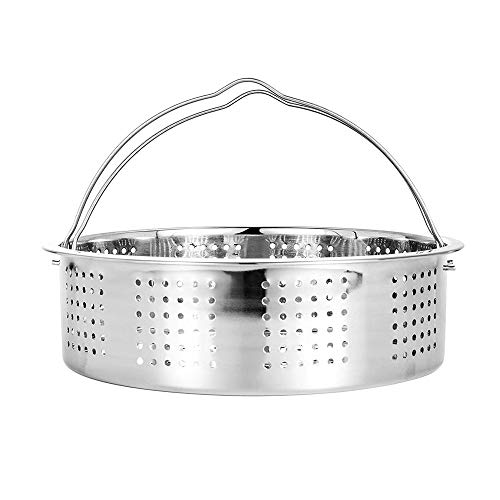 JDV - Cesta de vapor de acero inoxidable para cocina o horno de vapor, compatible con olla...