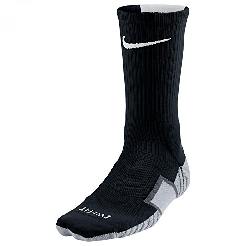 Nike Elite Cushioned Crew Sock Black/Whte Large