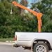 VEVOR Electric Pickup Truck Crane, 1100 lbs Capacity, 360° Swivel, Truck Jib Crane Hoist with Three Boom Capacities of 275 lbs, 550 lbs & 1100 lbs, for Lifting Goods in Construction, Forestry, Factory