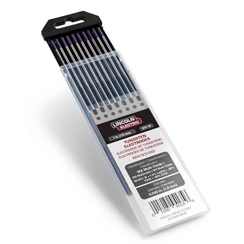 Lincoln Electric WX Multi-Oxide Tungsten Electrode, 040” x 7”, KP4723-040