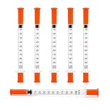 U-100 Syringes, 1ml 30g x 5/16 syringe with needle, glp1 syringes, Pack 100