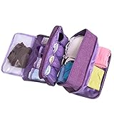 Portable Underwear Bra Storage Bag Waterproof Travel Organizers Multi-Layer Toiletry Packing Cube