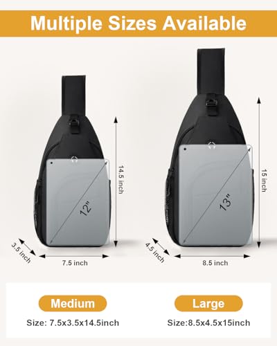 Pritent Waterproof Crossbody Sling Bag