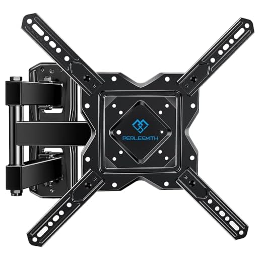 PERLESMITH Full Motion TV Wall Mount for 26-60 Inch TVs, TV Mount with Articulating Arms Swivels Tilt Extension - Wall Mount TV Brackets VESA 400x400 Fits LED LCD OLED 4K TVs Up to 70 lbs