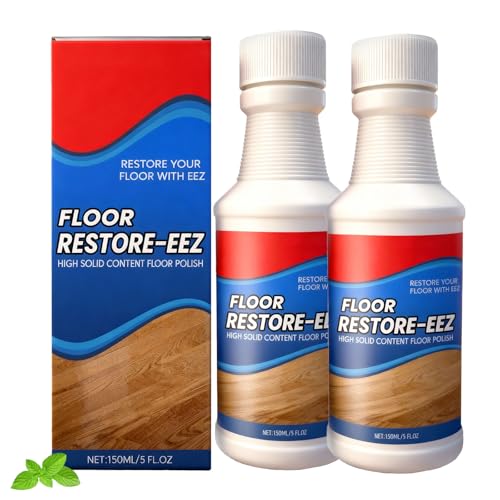 Floor Restorer and Polish, High Gloss Shine for Hardwood, and Tile - Conceals Scratches & Forms Protective Layer - Quick Dry Liq