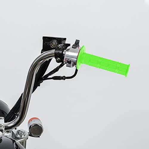 Ungfu Mall 2PCS 7/8 inch Throttle Grip Twist With Cable for 110cc 125cc Pitbike Motorcycle Dune Buggie