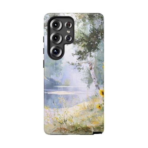 Coque Galaxy S25 Ultra Tournesols au lac pour sublimer vos sorties nature