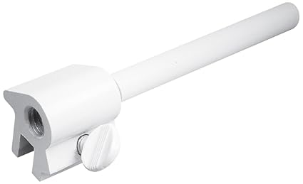 Prime-Line Products U 9835 Thumbscrew Bar Lock, 1/4 in. x 3-1/16 in, Extruded Aluminum, White