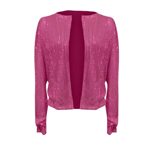 Chaqueta de entretiempo para mujer con lentejuelas ideal para tus looks casuales urbanos