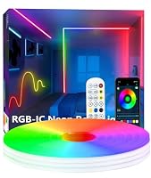 httpsmp – httpsmp 5M RGB+IC Neon Strip Lights, Led Streifen mit APP/Fe